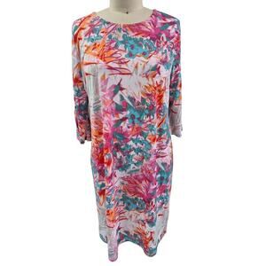 Alexandria & Oak Poky Blend Dress White/Multi Sz XL